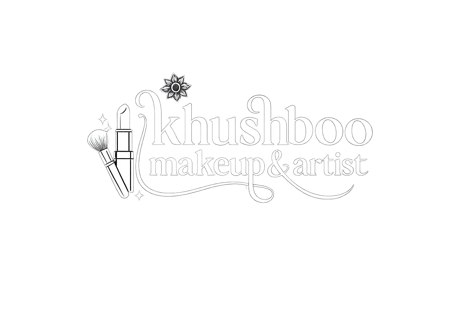 Khushboo Makeup Artist Logo