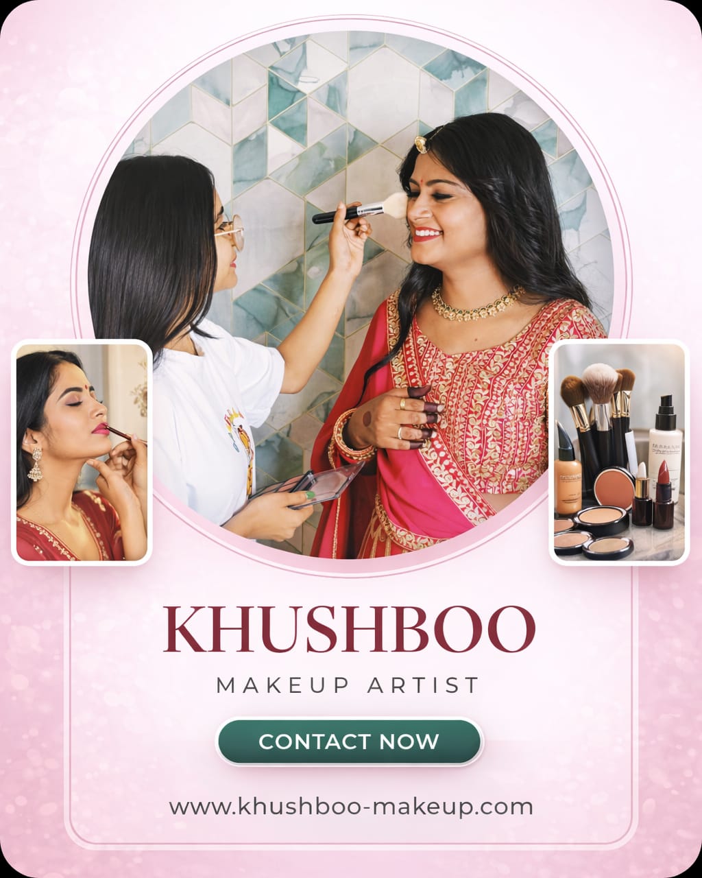 Khushboo Makeup Artist Banner